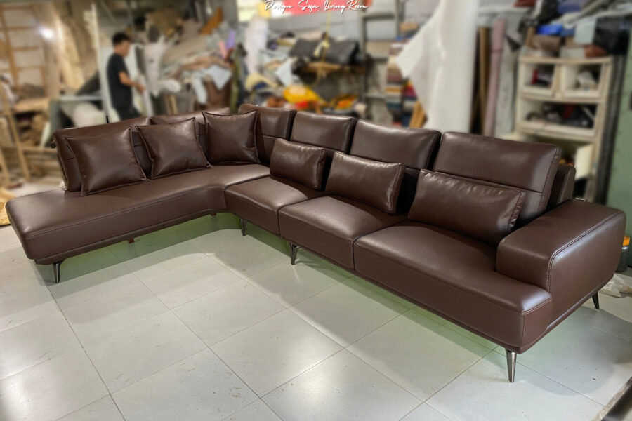 sofa da góc L SHY419