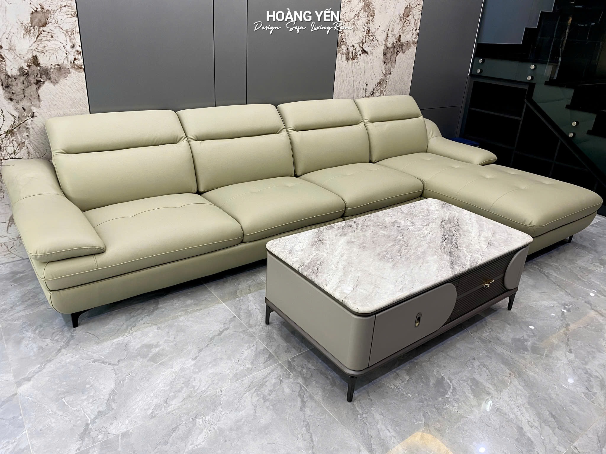 sofa da góc L SHY226