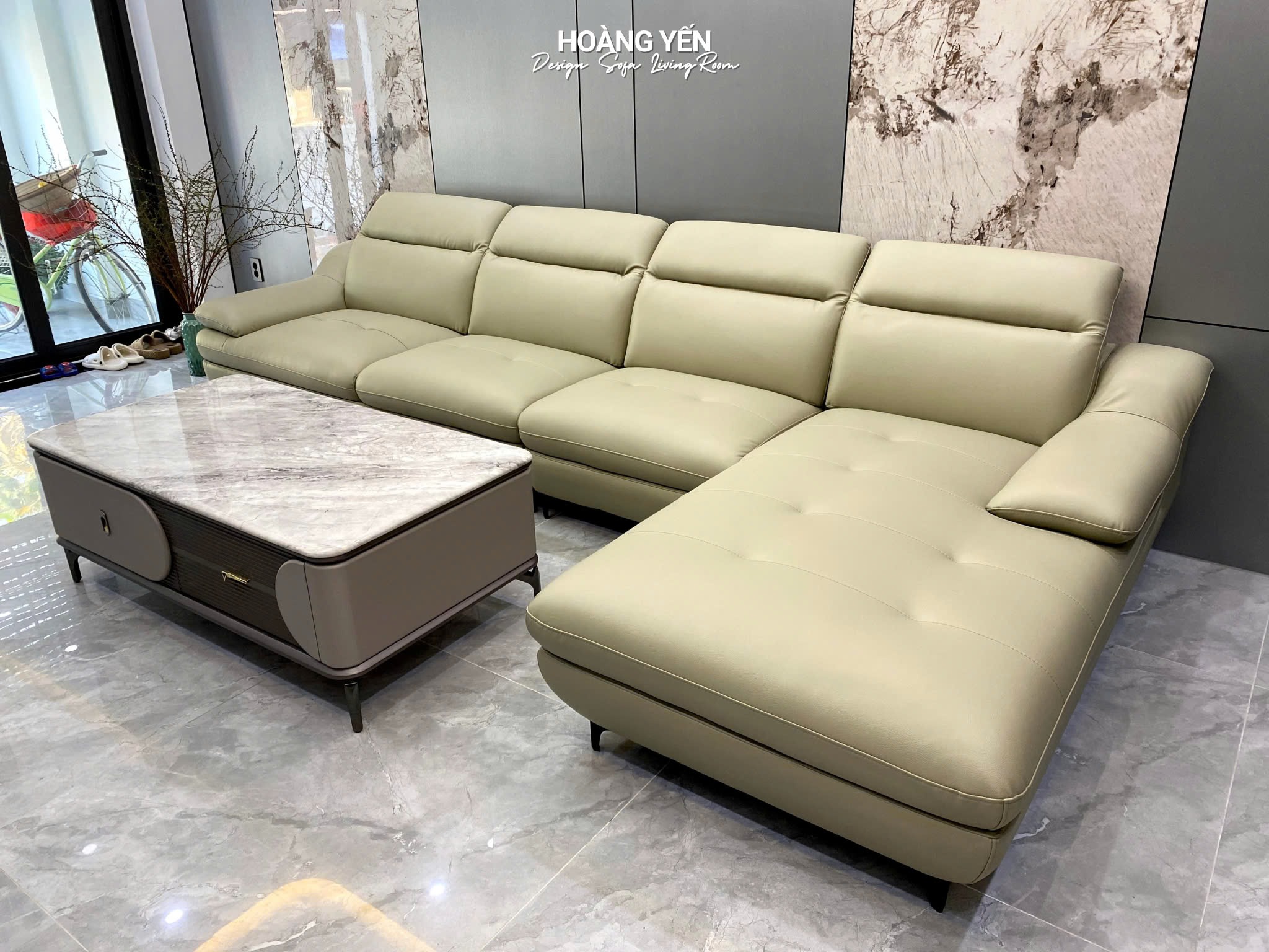 Bàn giao sofa góc L SHY226