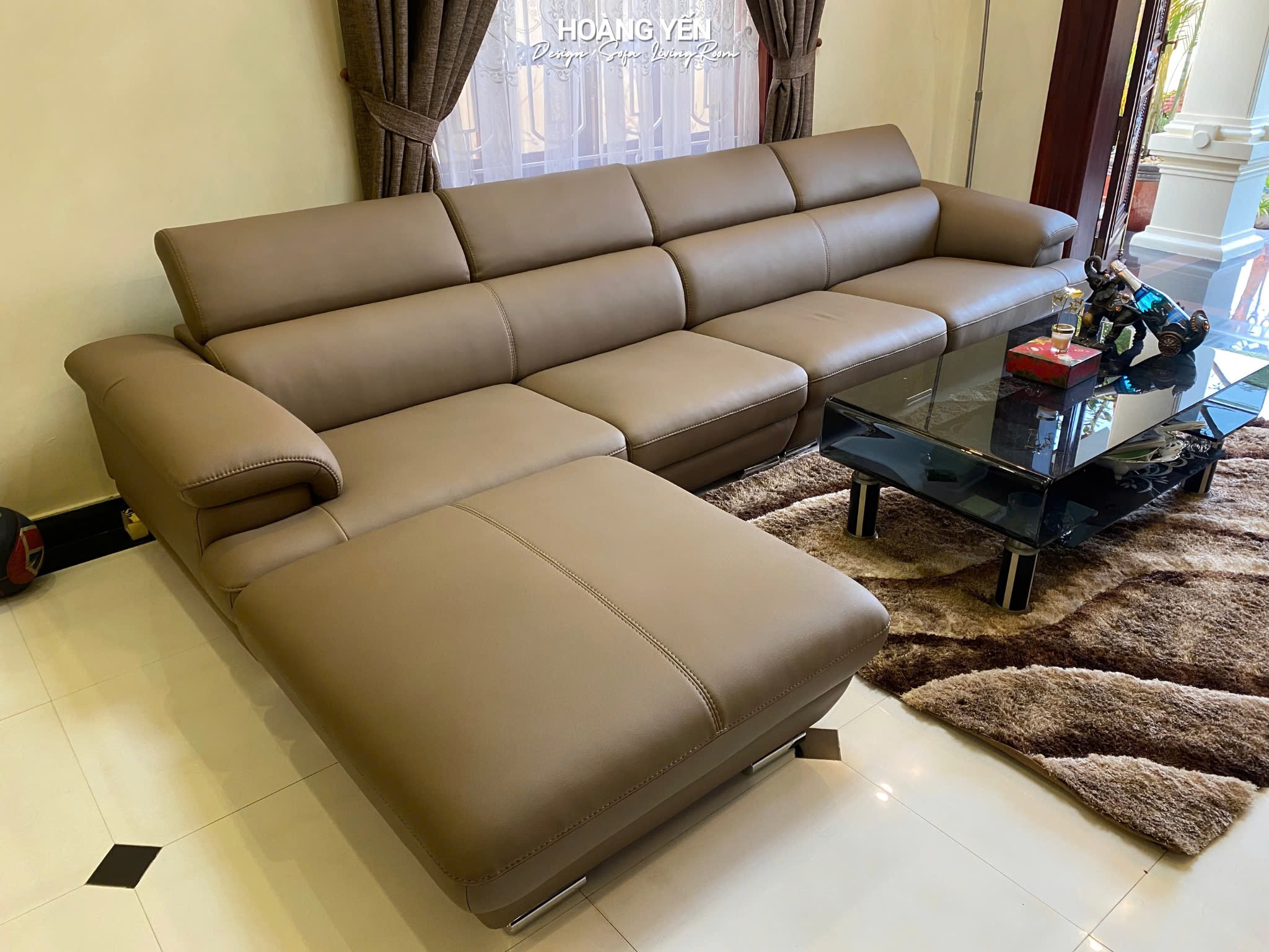 sofa da góc L SHY339