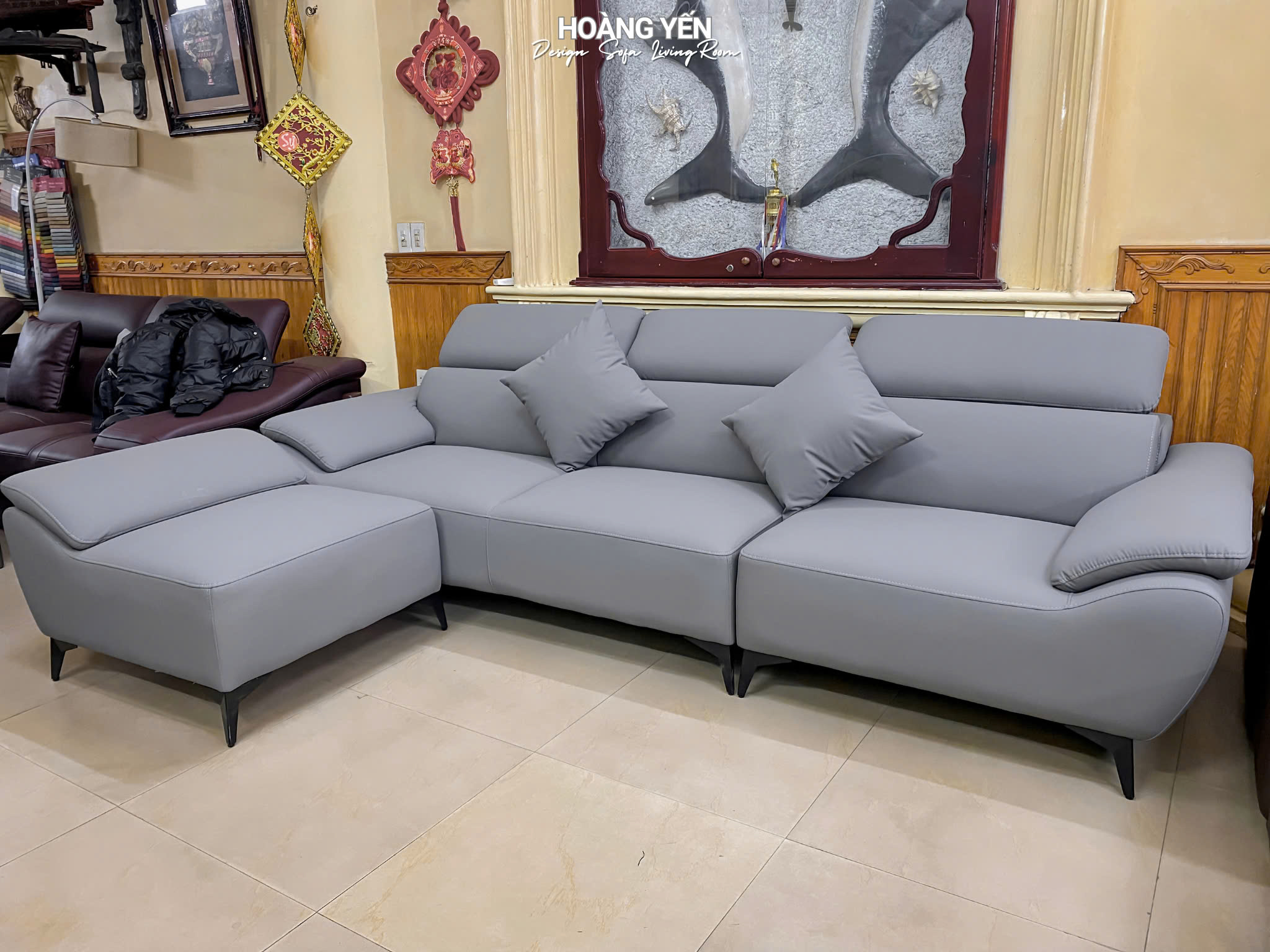 sofa da góc L SHY423
