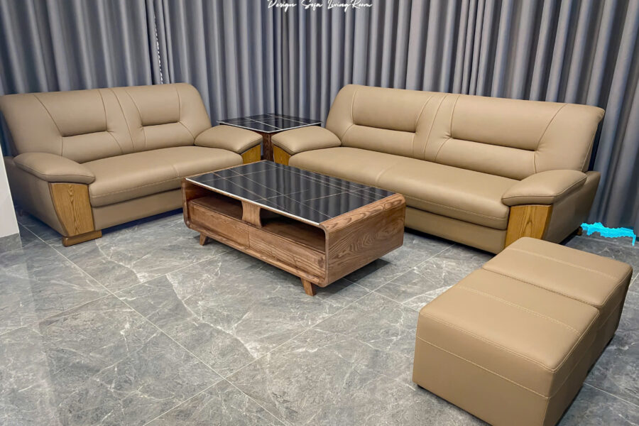 sofa da phòng khách SHY378