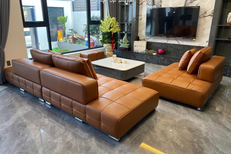 sofa da phòng khách SHY425