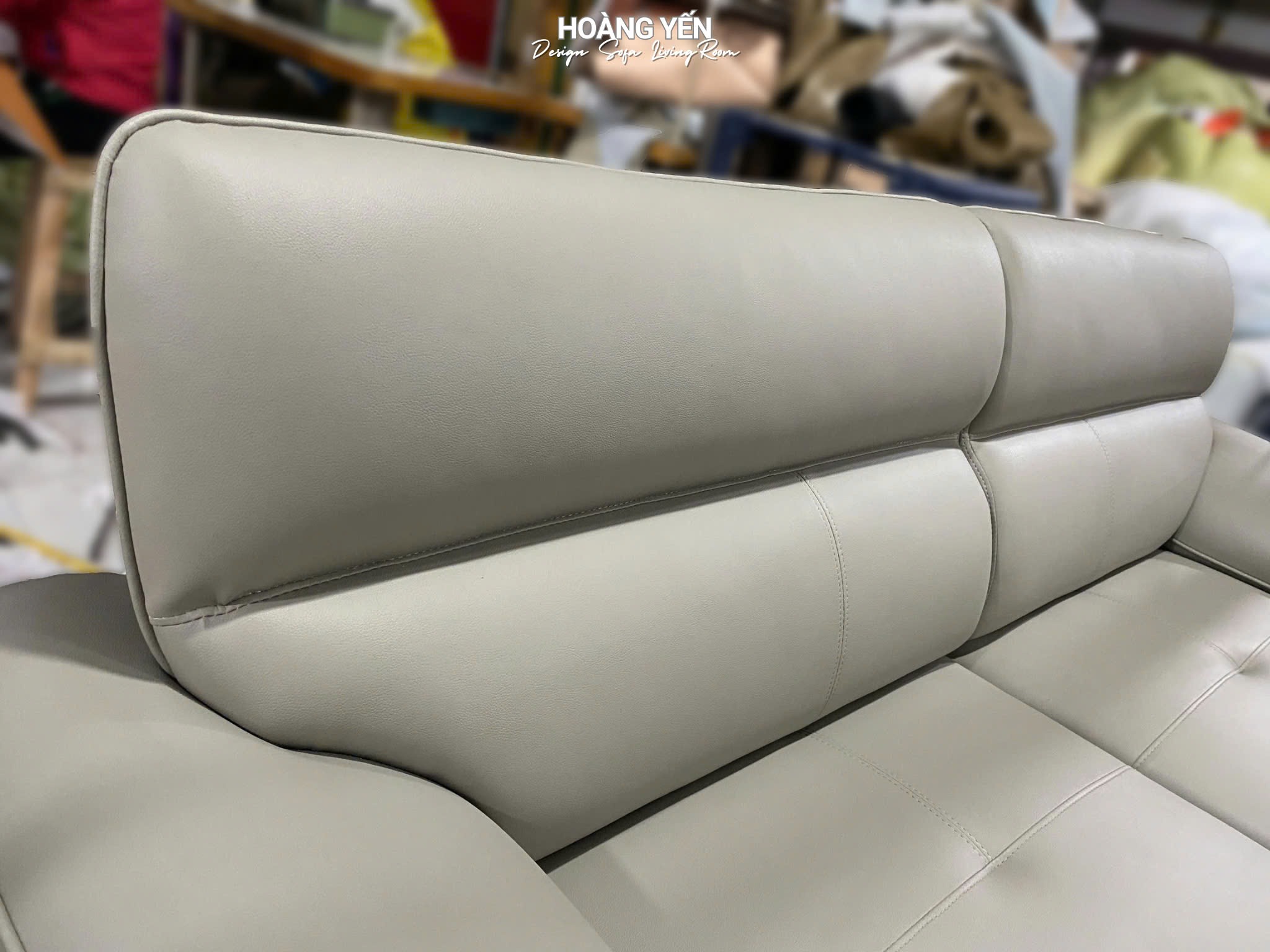 Sofa phòng khách SHY405 ghi sáng