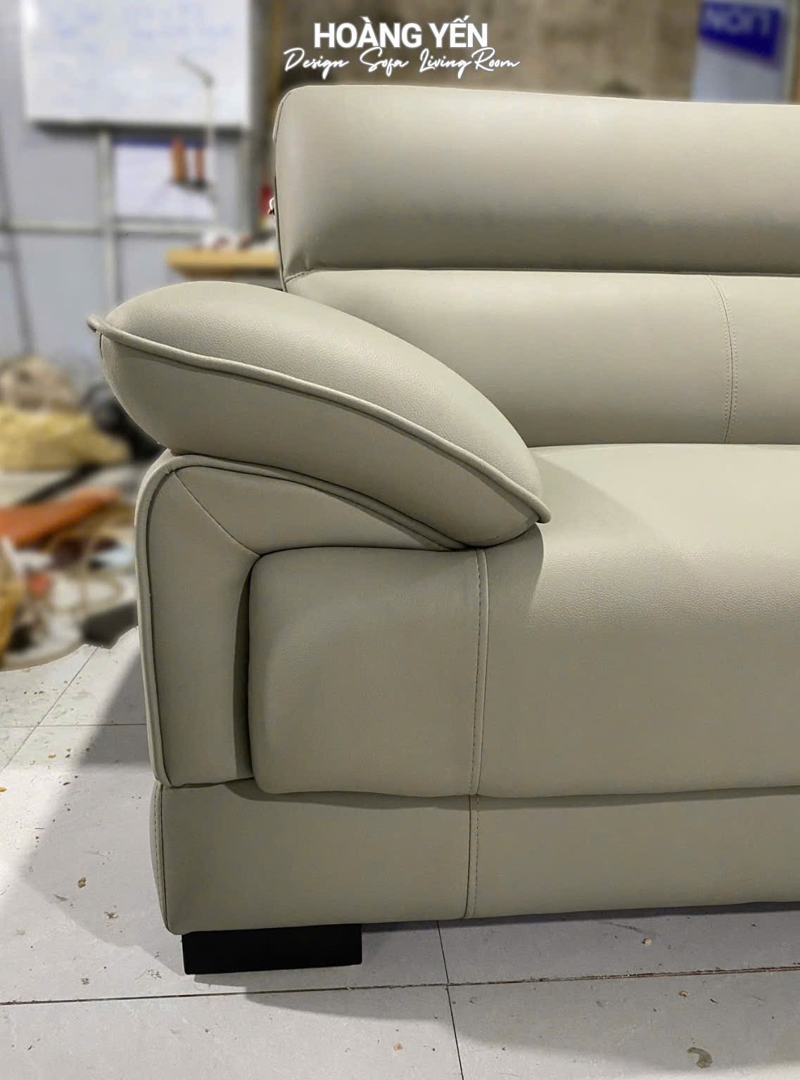 Sofa phòng khách SHY405 ghi sáng