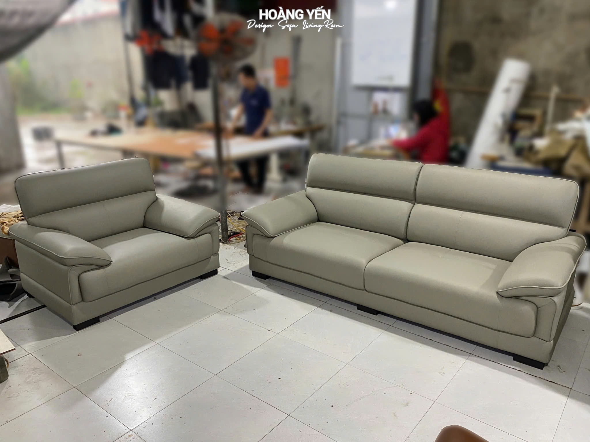 sofa da phòng khách SHY405