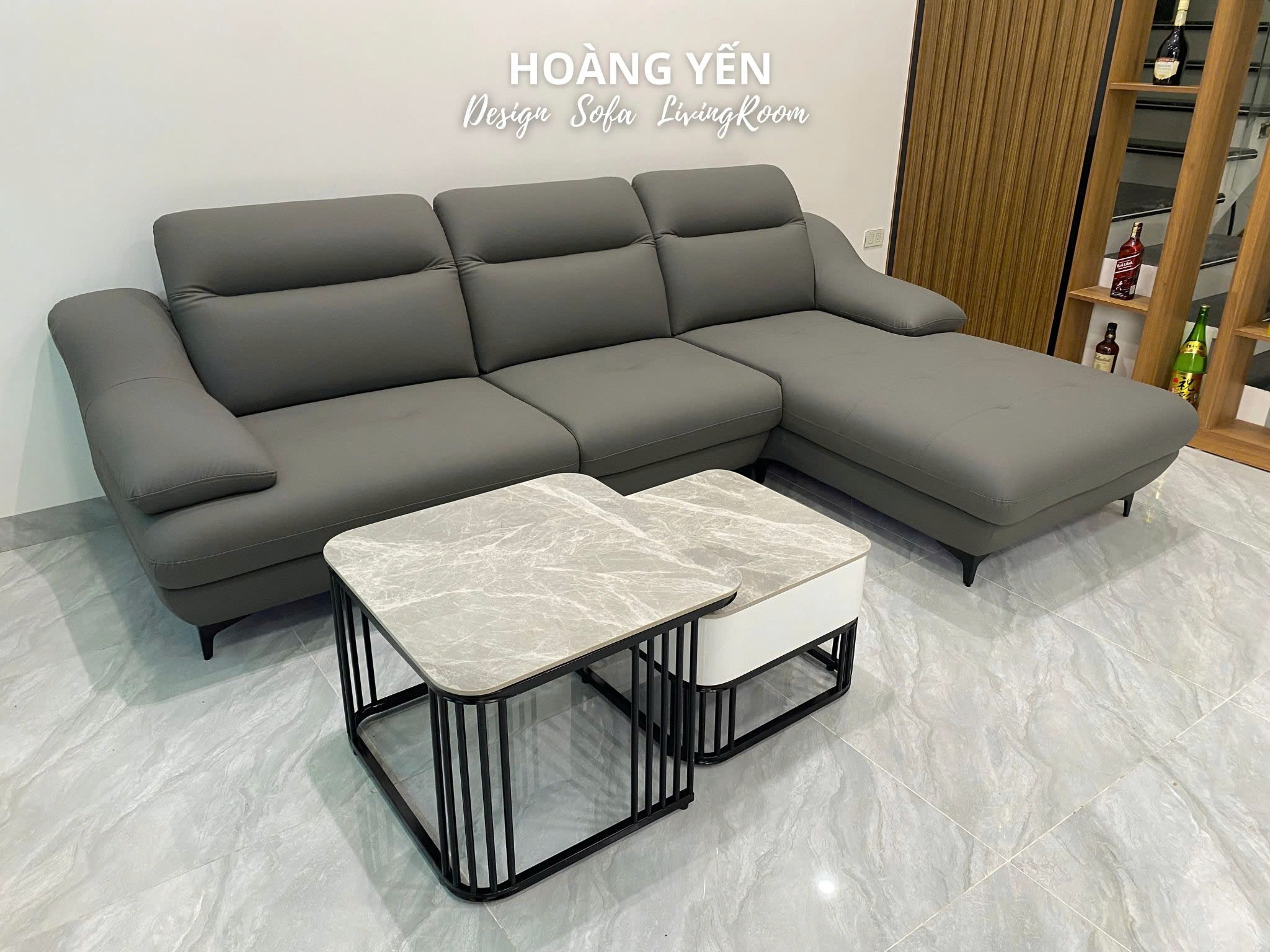 sofa da góc L SHY226