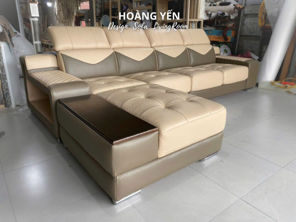 Sofa da góc L SHY427