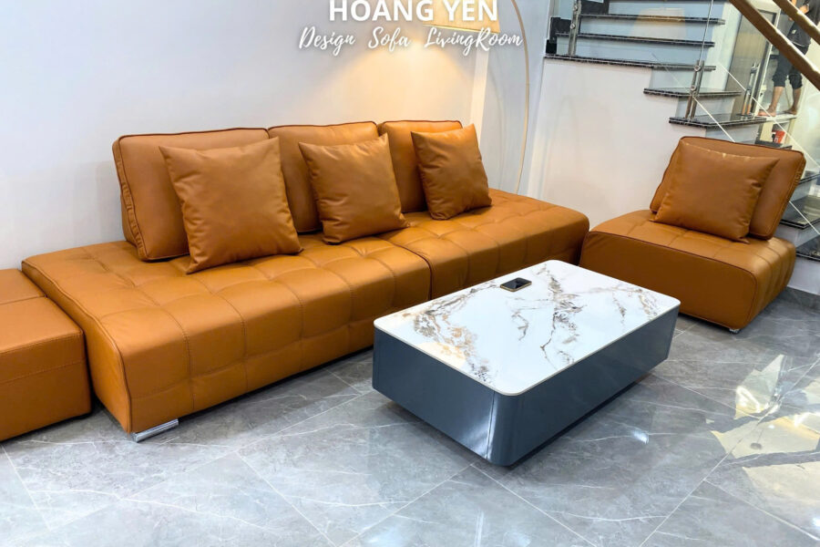 sofa da phòng khách SHY425
