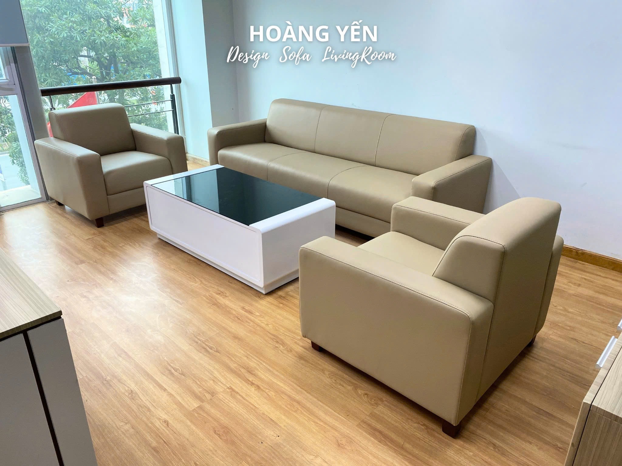 sofa da phòng khách SHY431