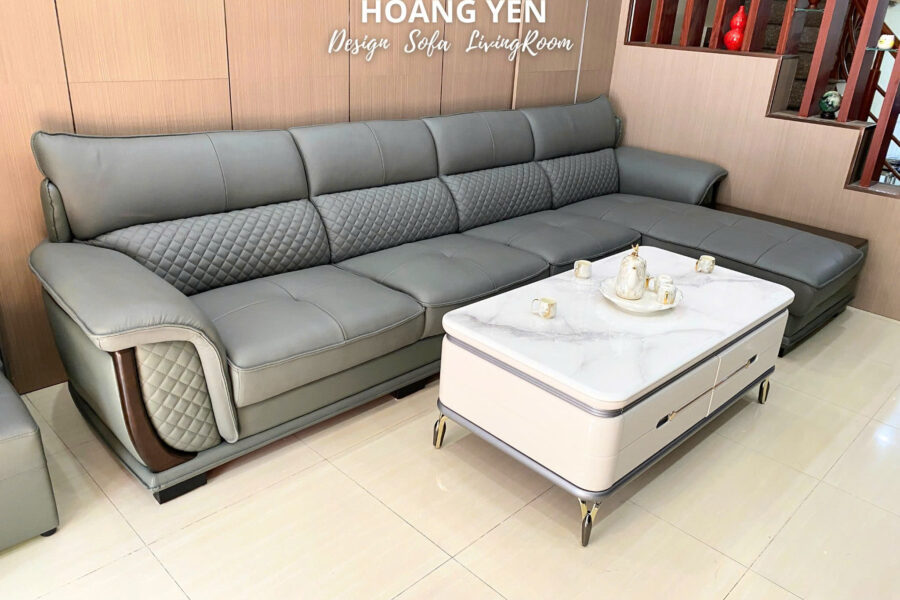 sofa da thật SHY336