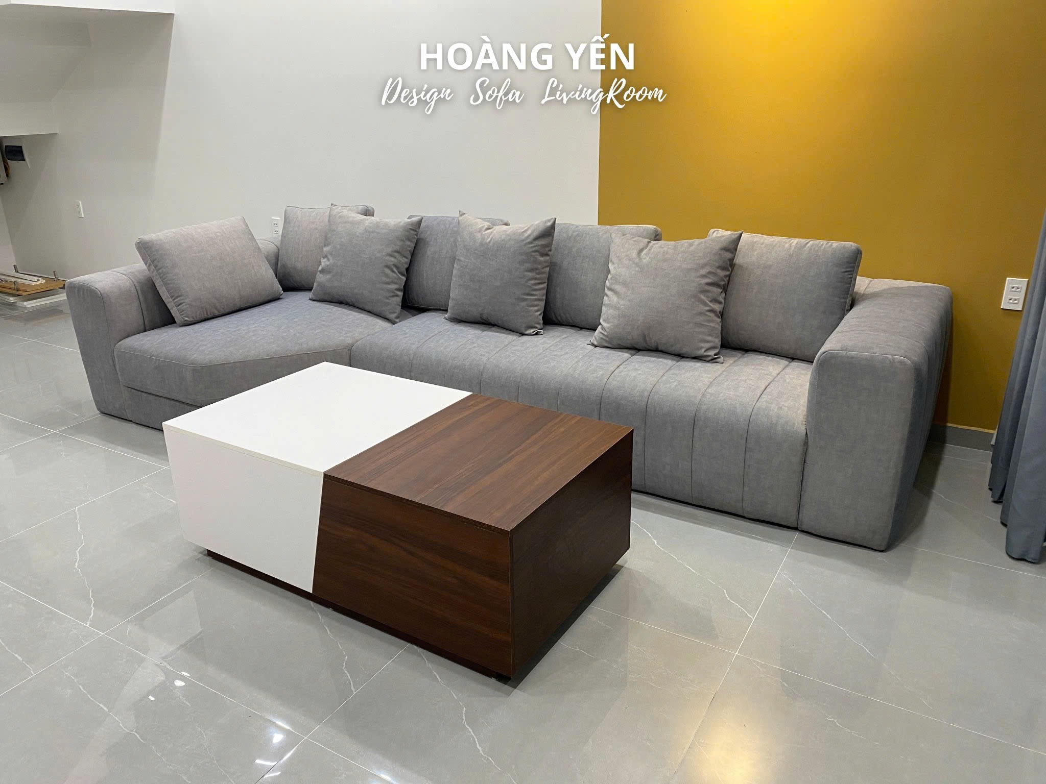 sofa nỉ góc L SHY430