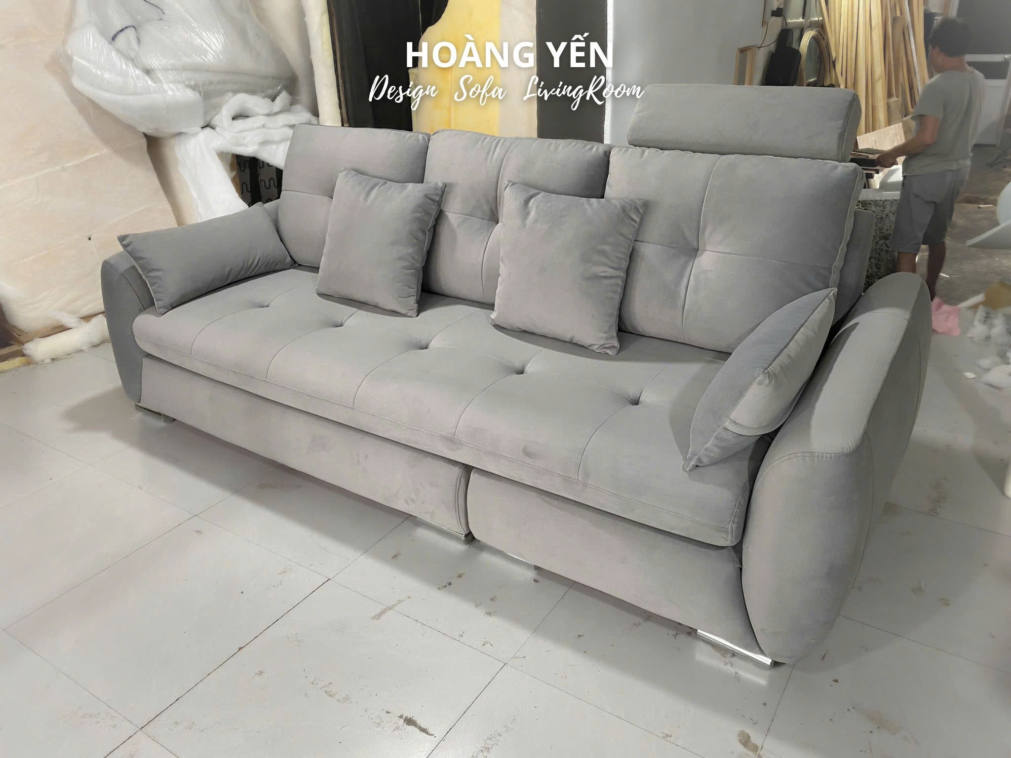 sofa văng nỉ SHY428