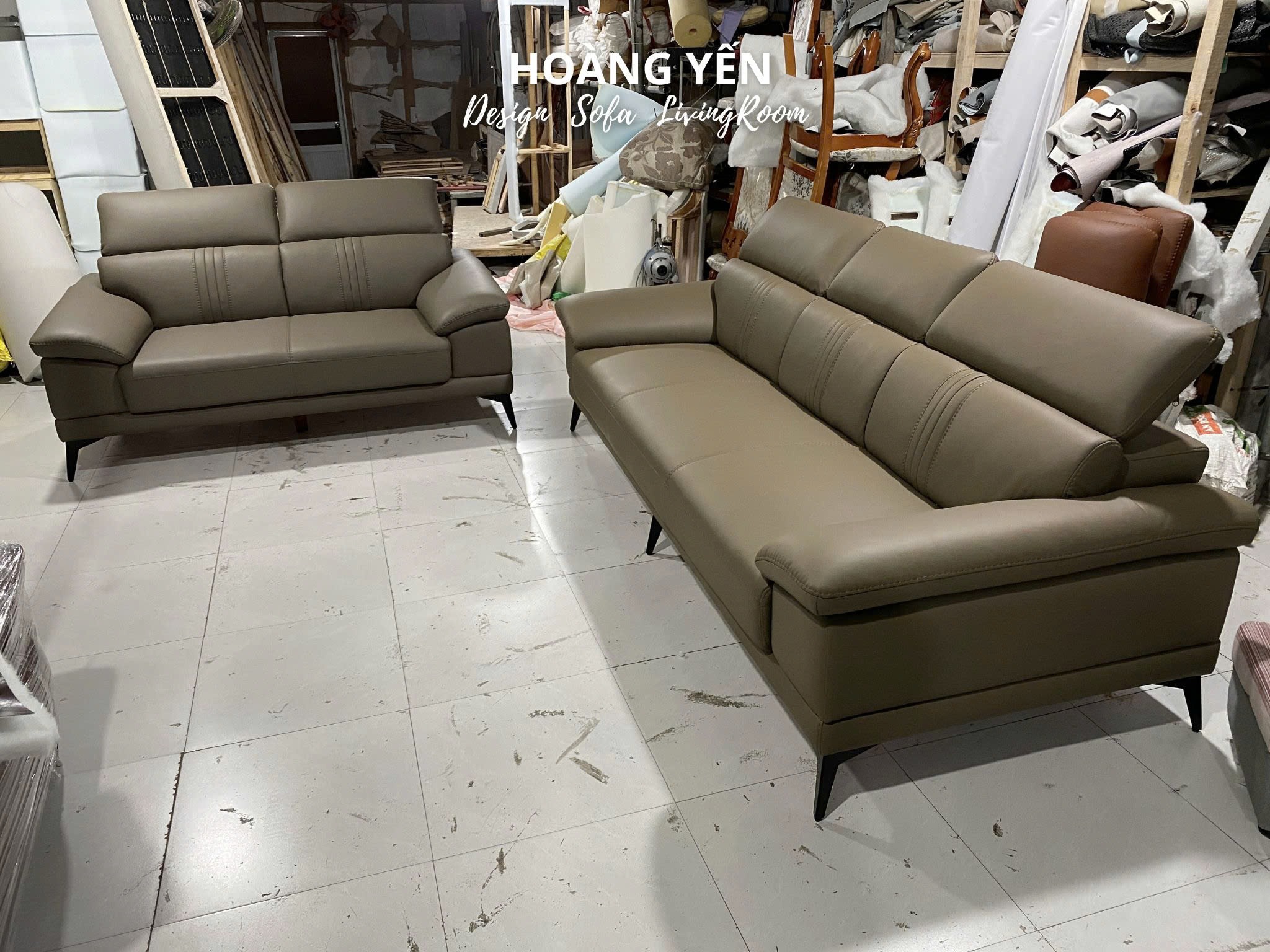 sofa da phòng khách SHY416