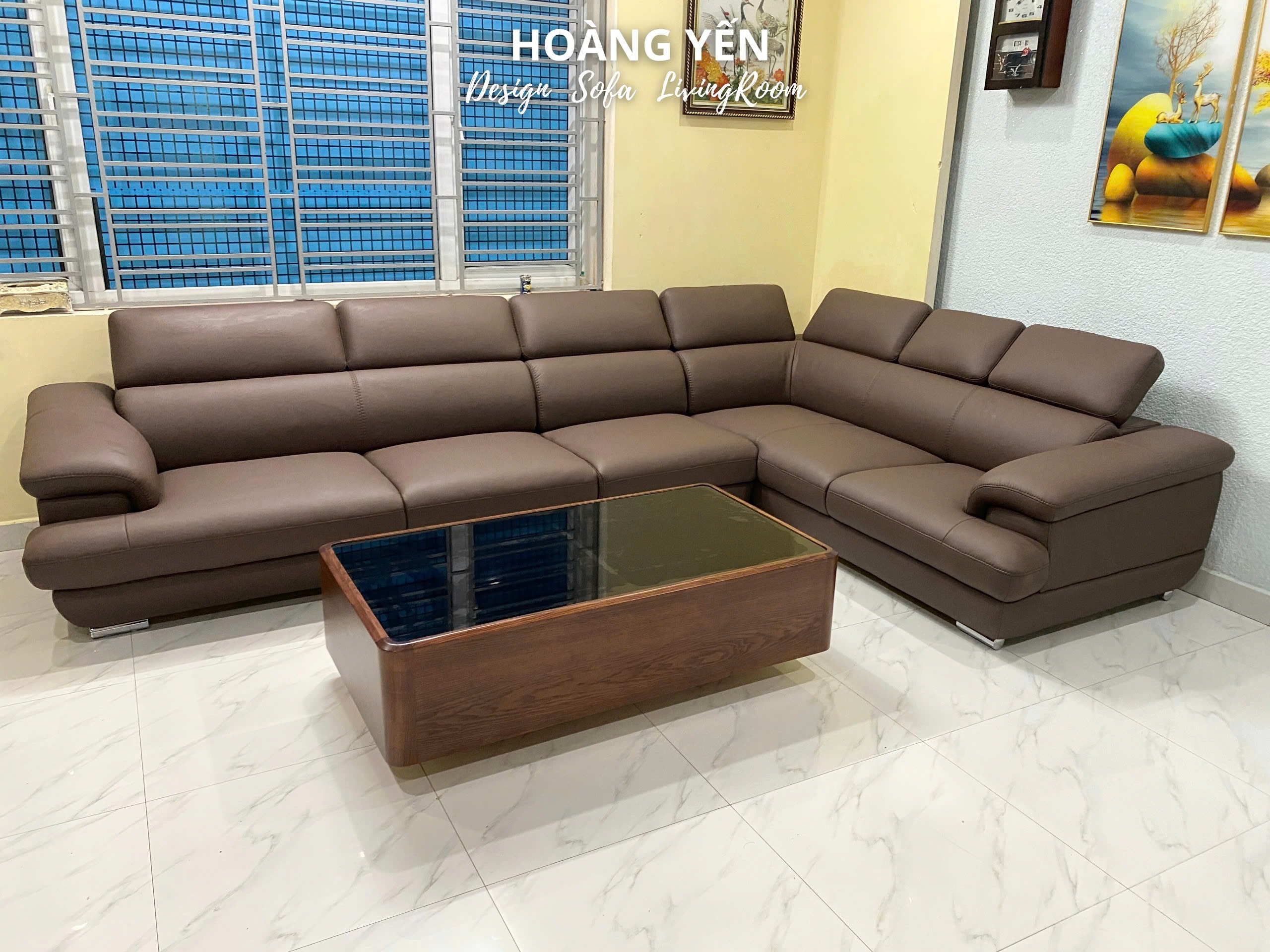 sofa da góc L SHY339