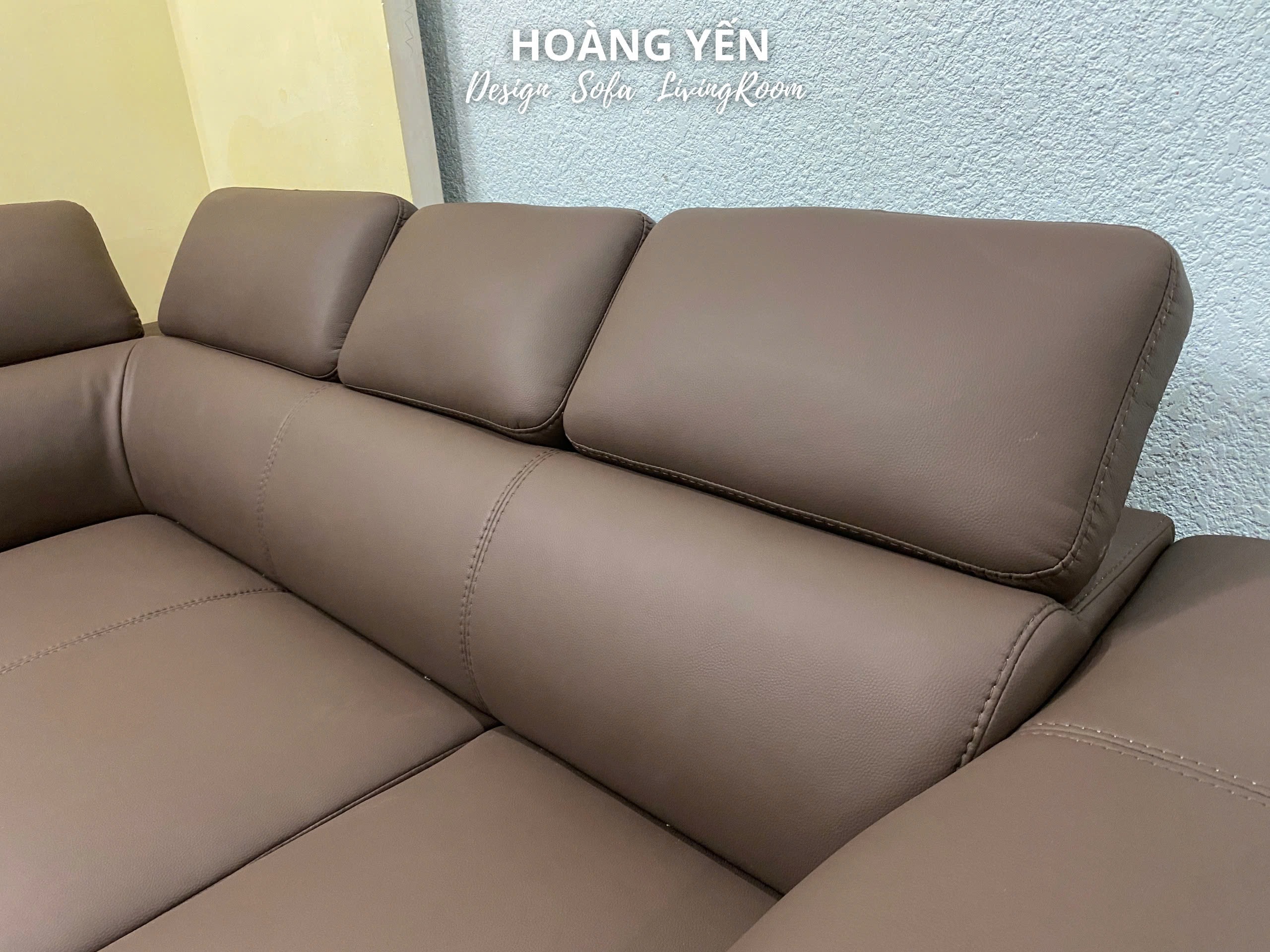 Sofa góc L SHY339 quây kín tựa