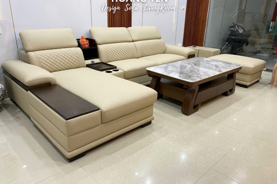 sofa da góc L SHY354