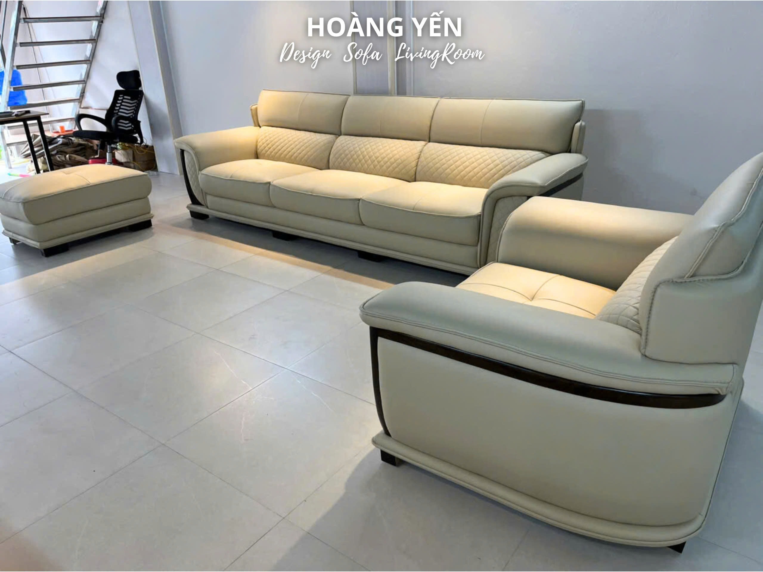 Sofa da phòng khách SHY336
