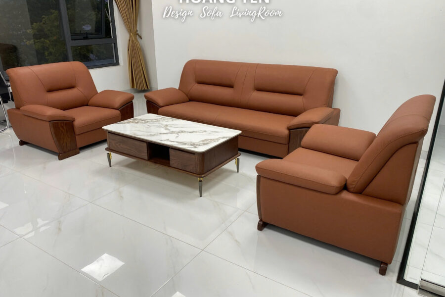 sofa da phòng khách SHY378