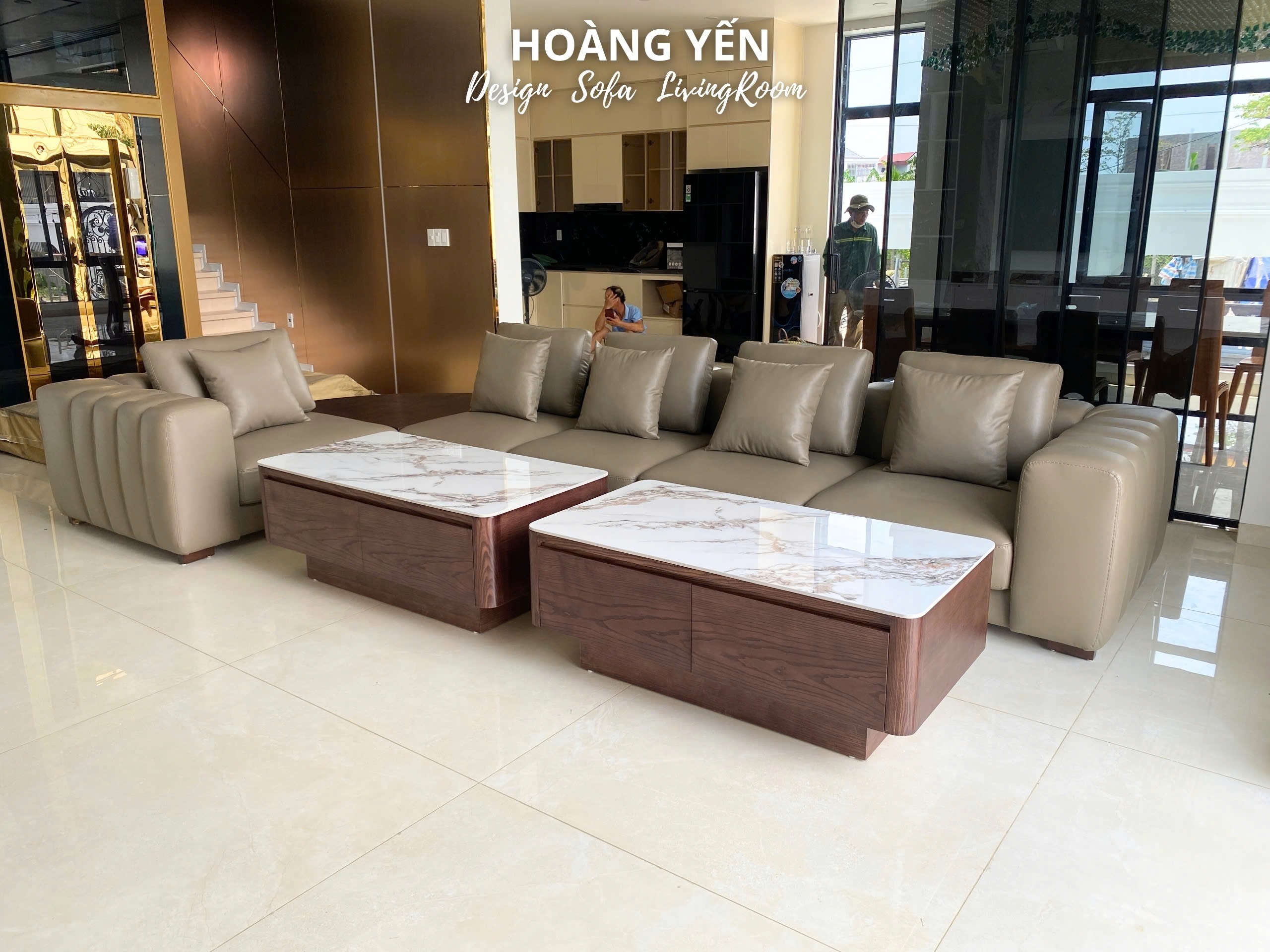 sofa da góc L SHY437