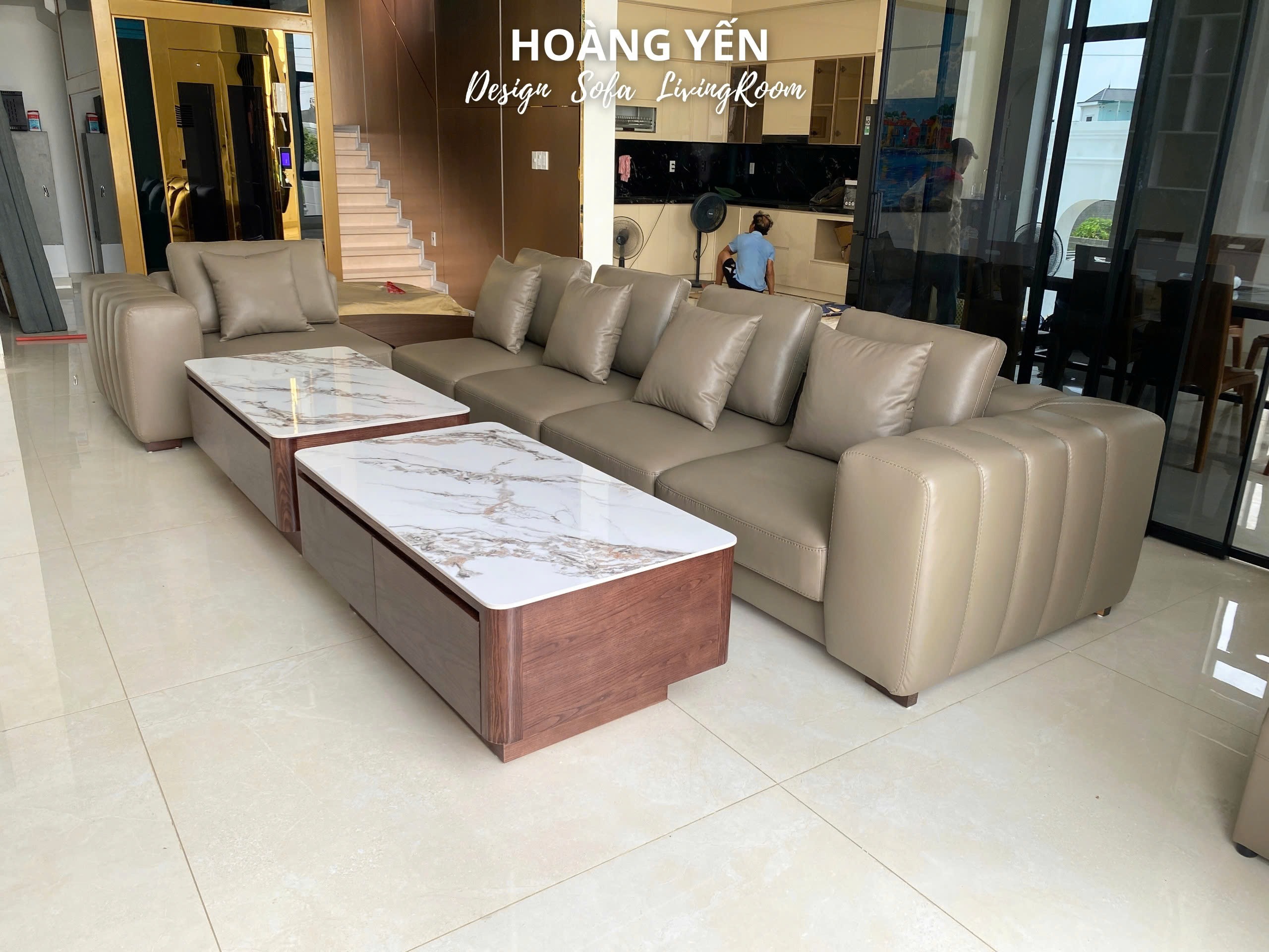 Sofa da góc L SHY437