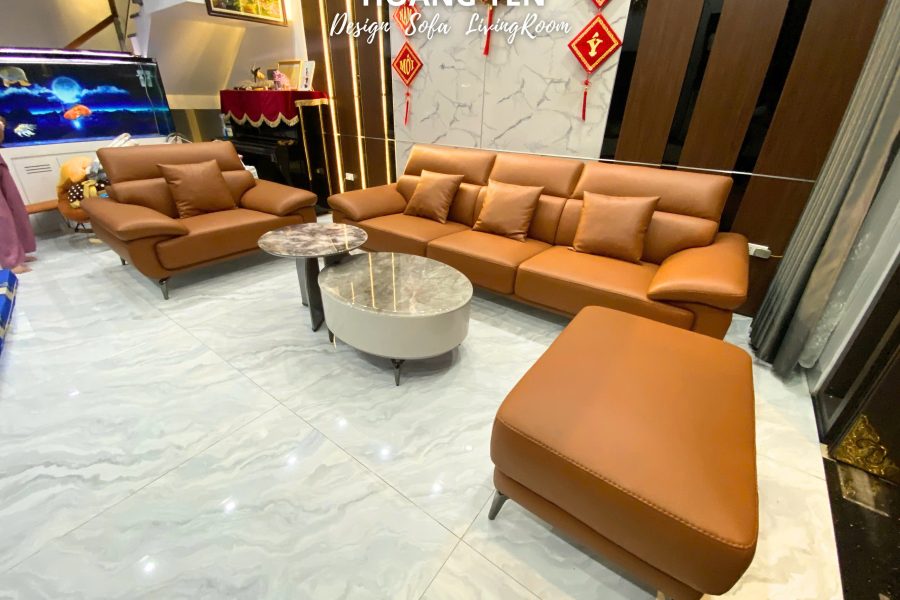 sofa da phòng khách SHY434