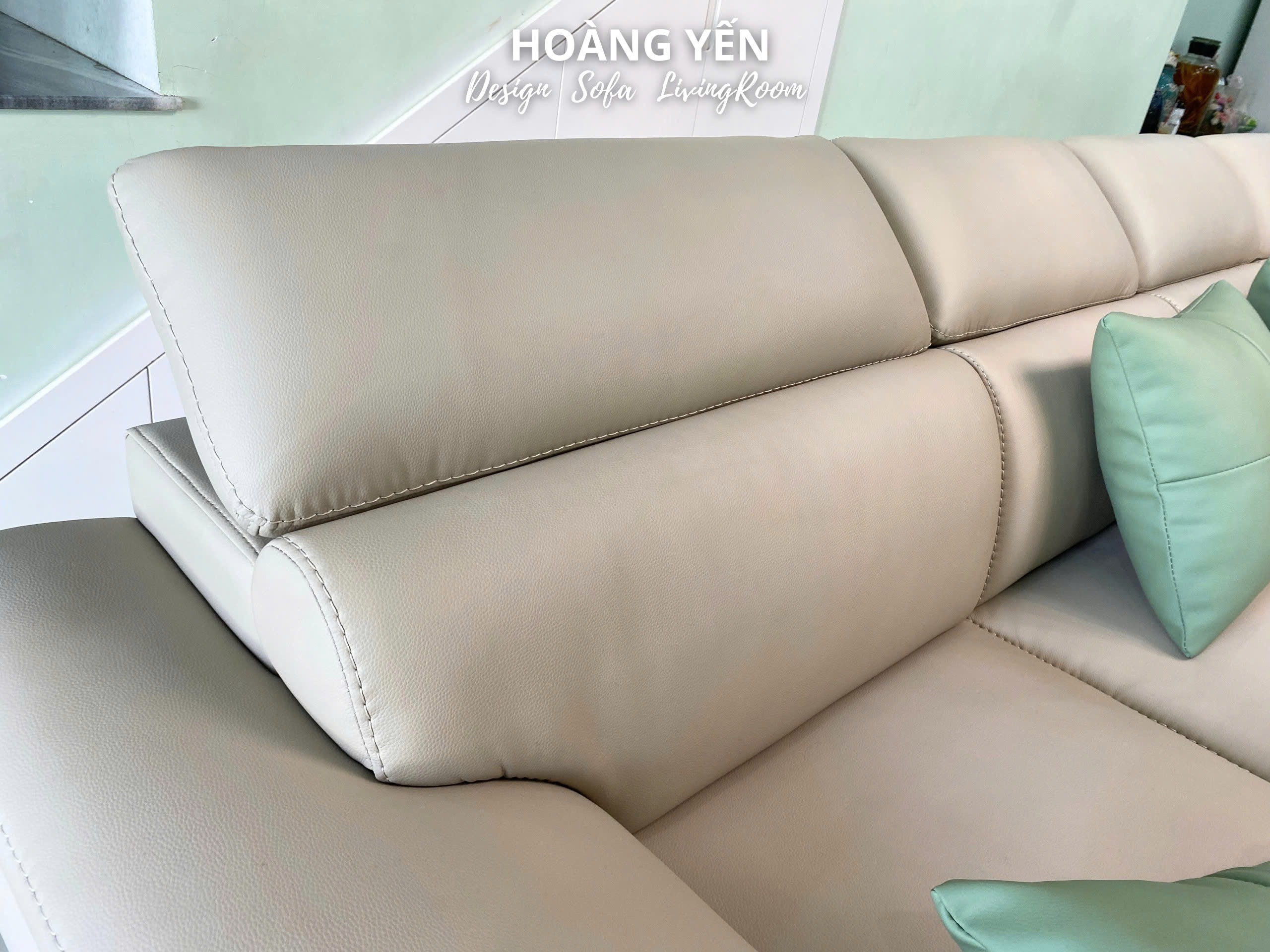 Sofa da phòng khách SHY434