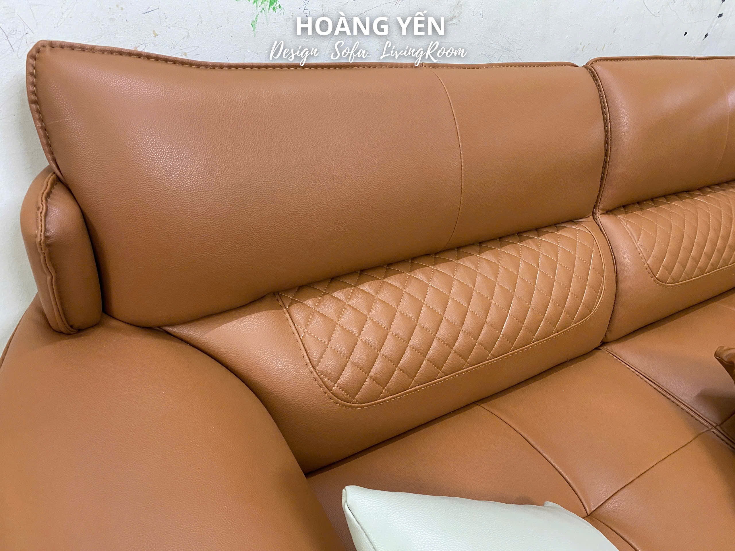 Bàn giao sofa văng da SHY336
