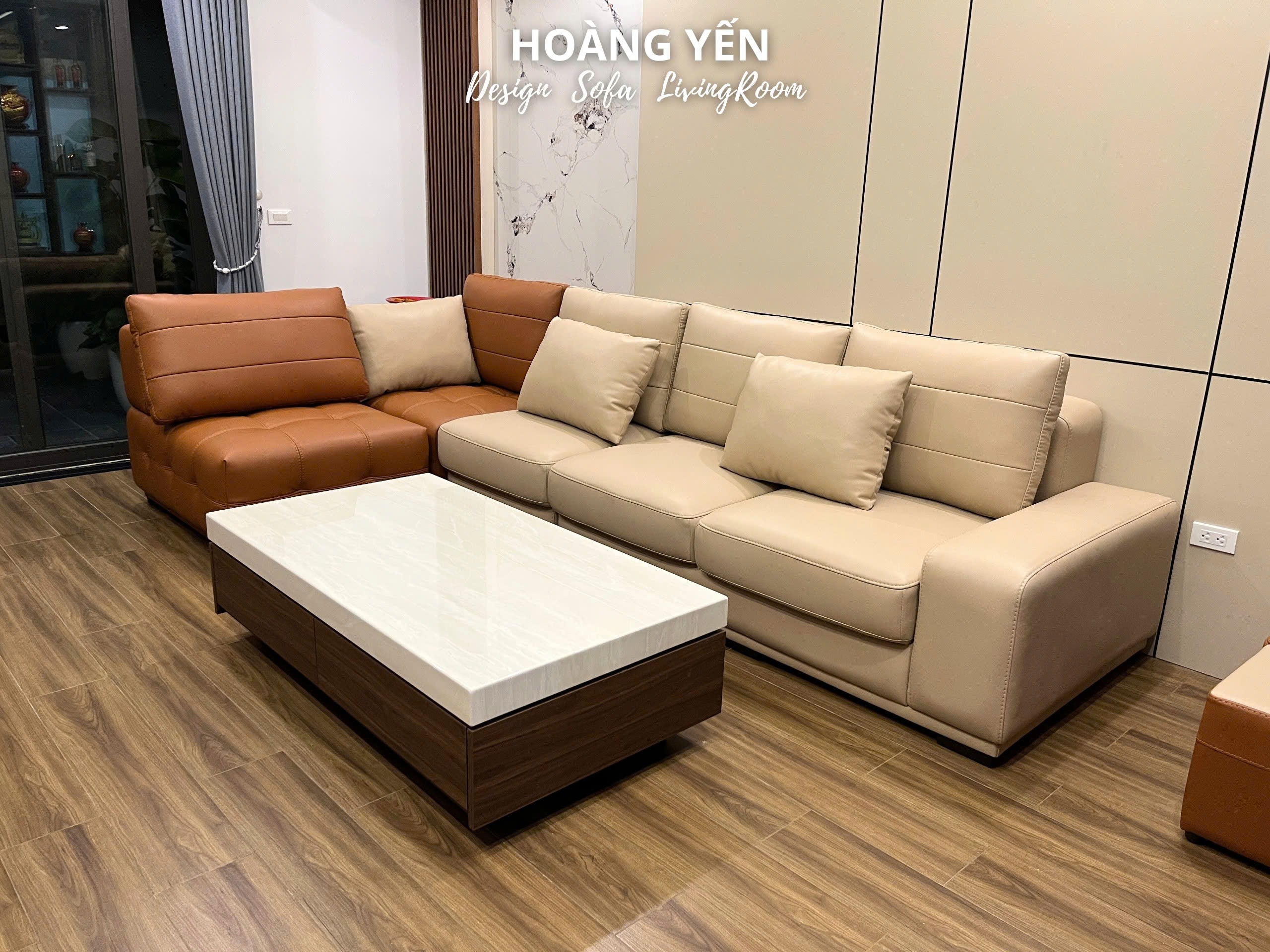 sofa da góc L SHY450