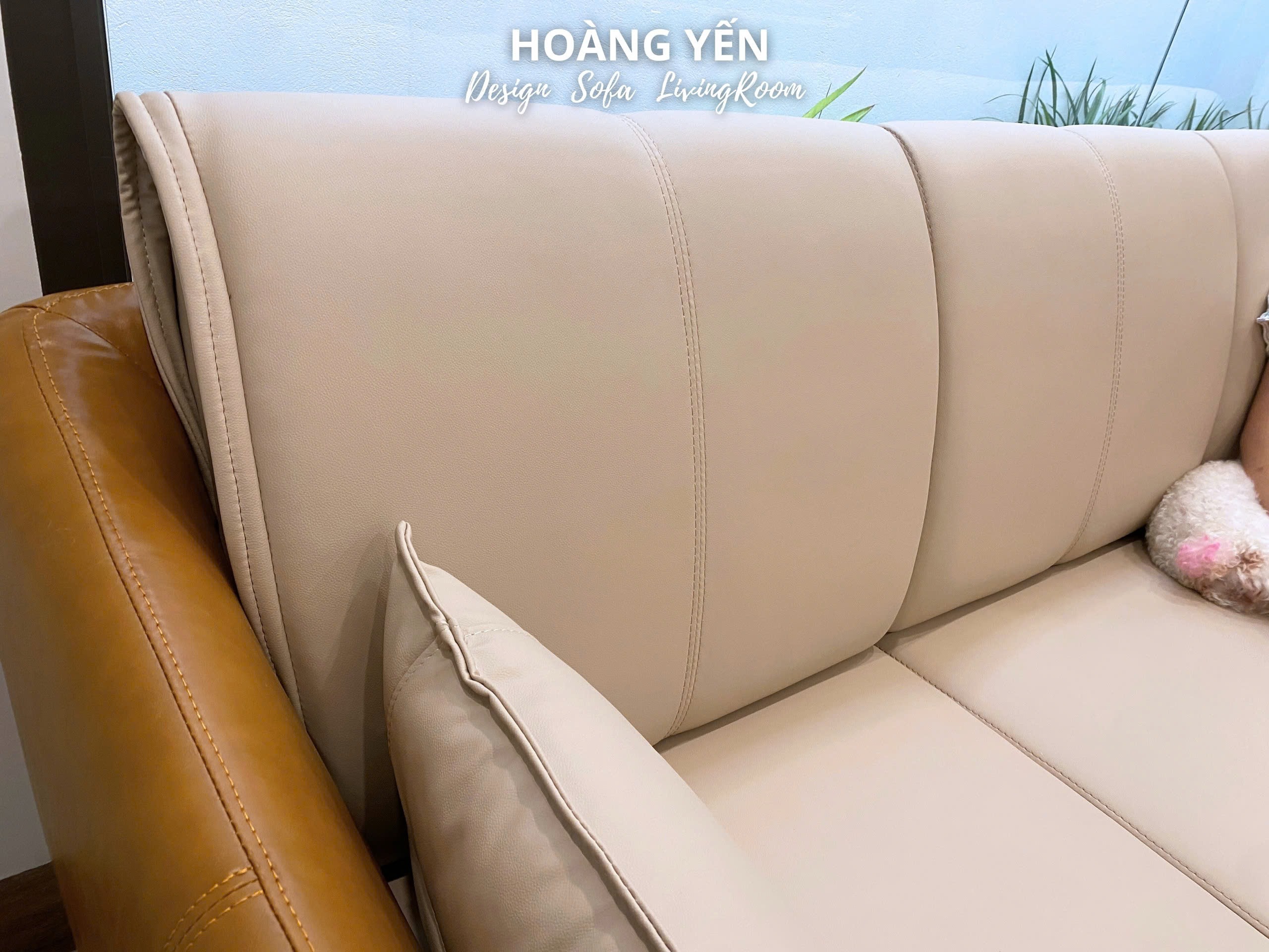 Bàn giao sofa văng da SHY439