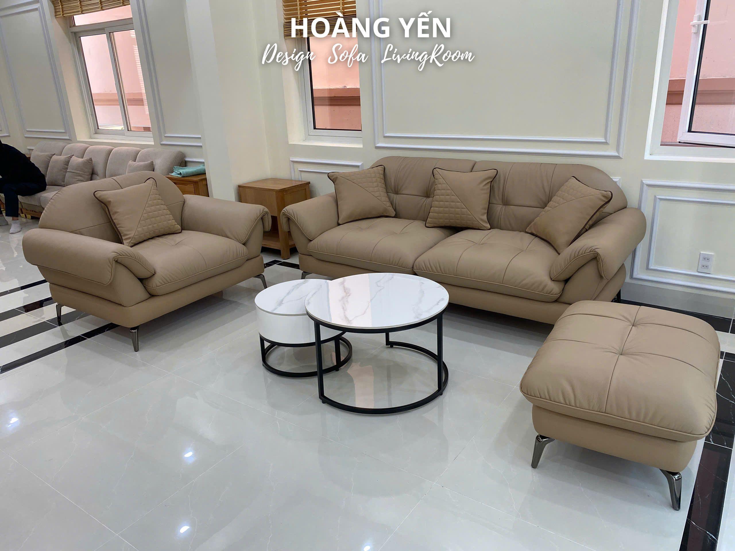 sofa da thật SHY457