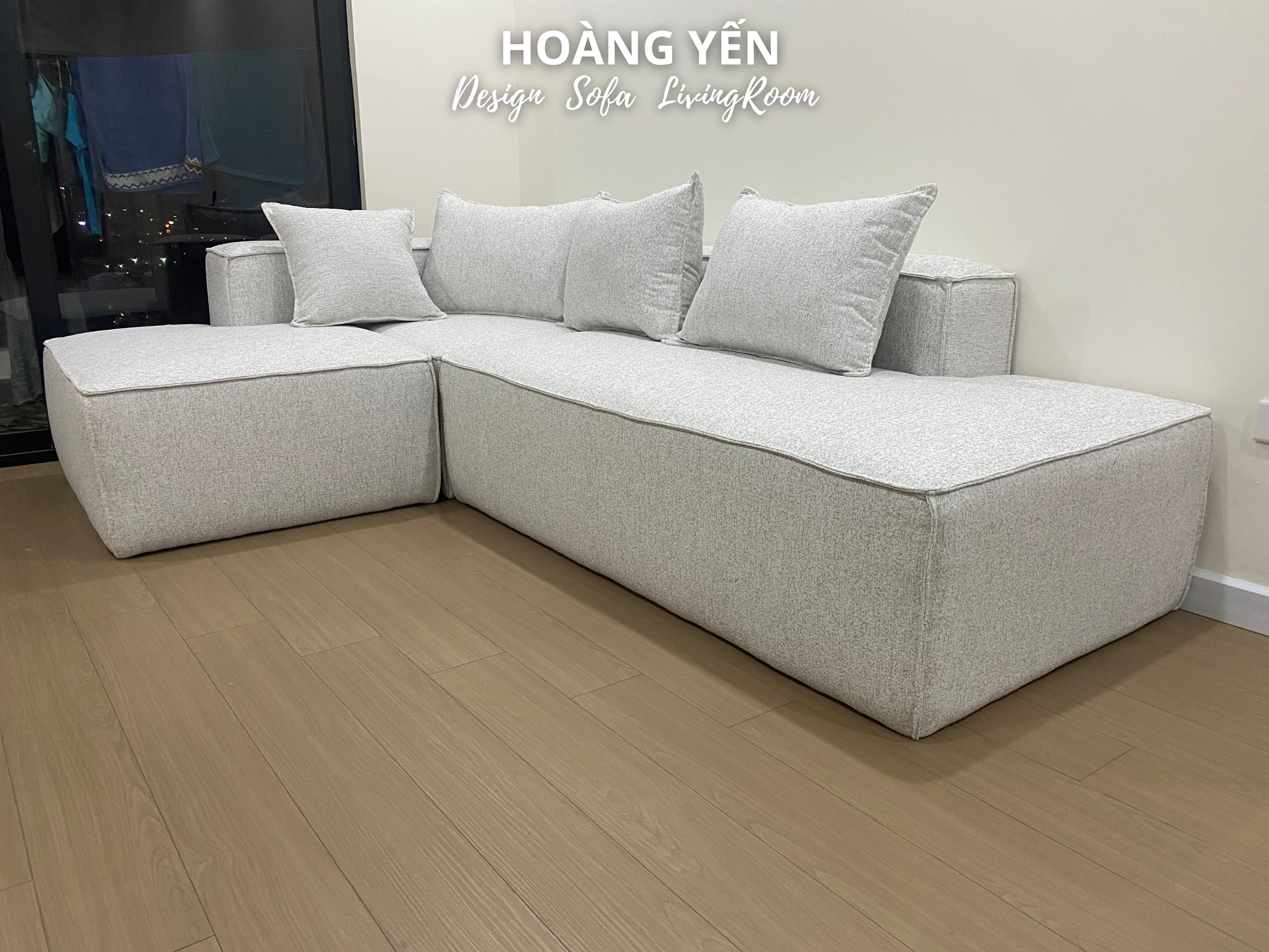 Sofa nỉ góc L SHY459