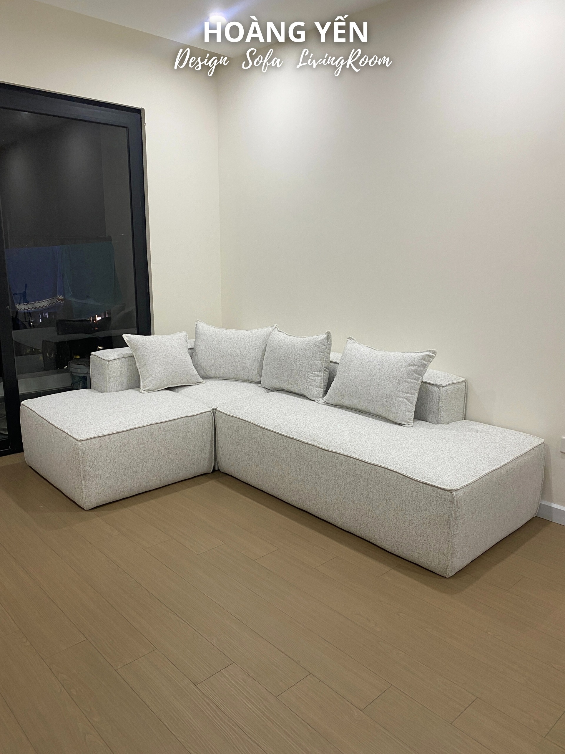 Sofa nỉ góc L SHY459