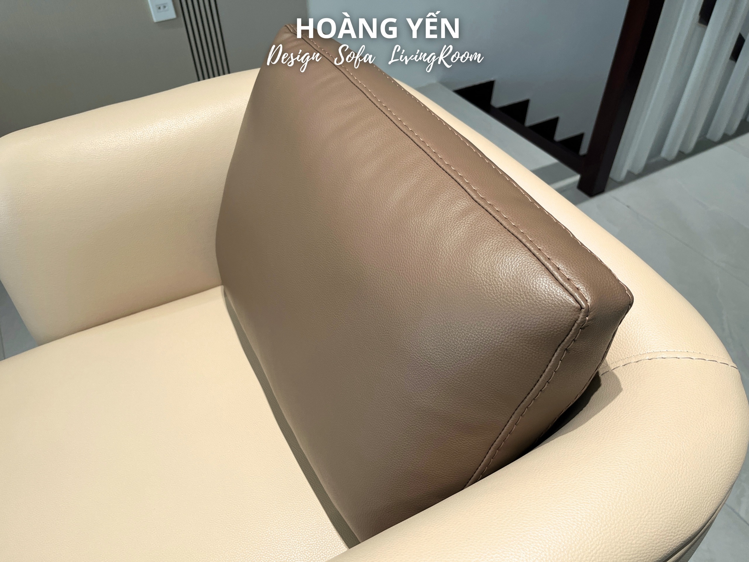 Sofa da phòng khách SHY458