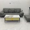 sofa văng da SHY434 ghi đậm