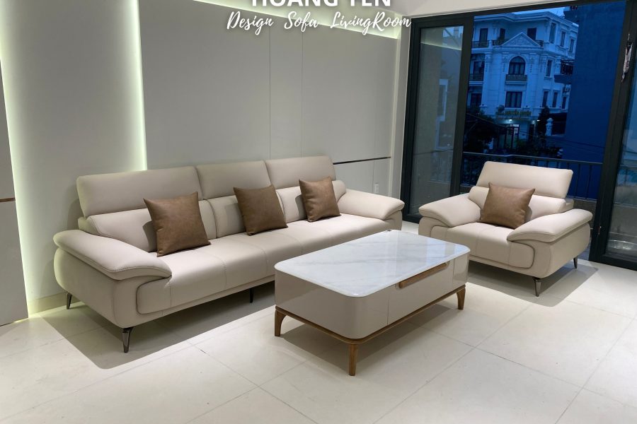 sofa da phòng khách SHY434