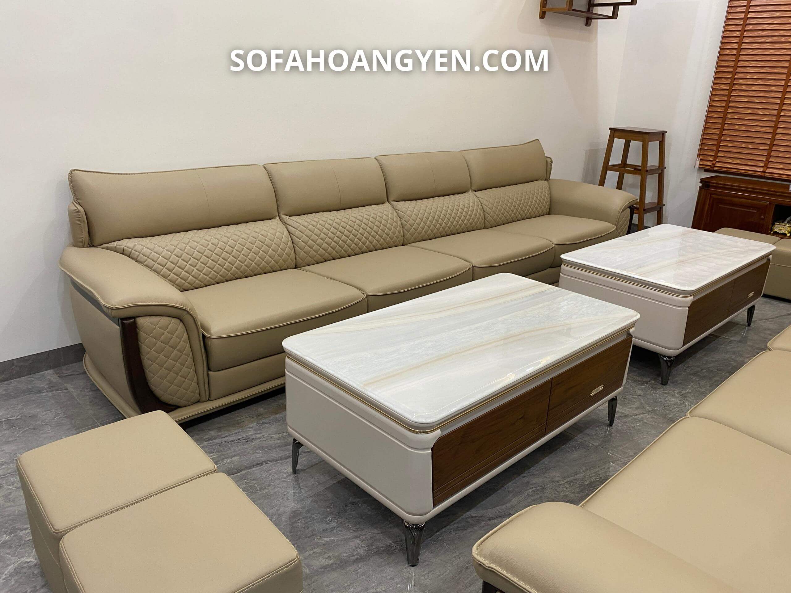 Bàn giao sofa da phòng khách SHY336