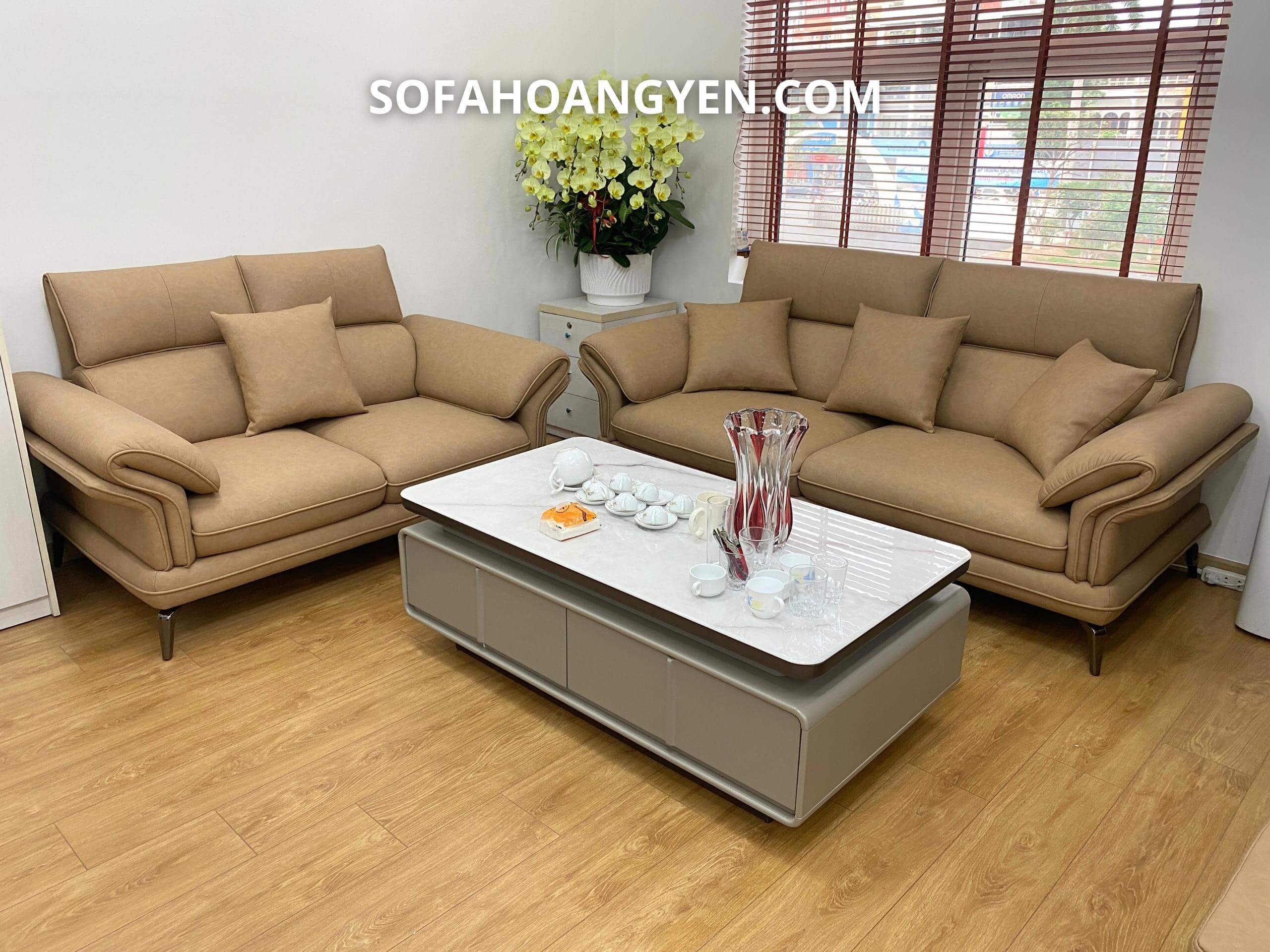 sofa da phòng khách SHY464 (1)
