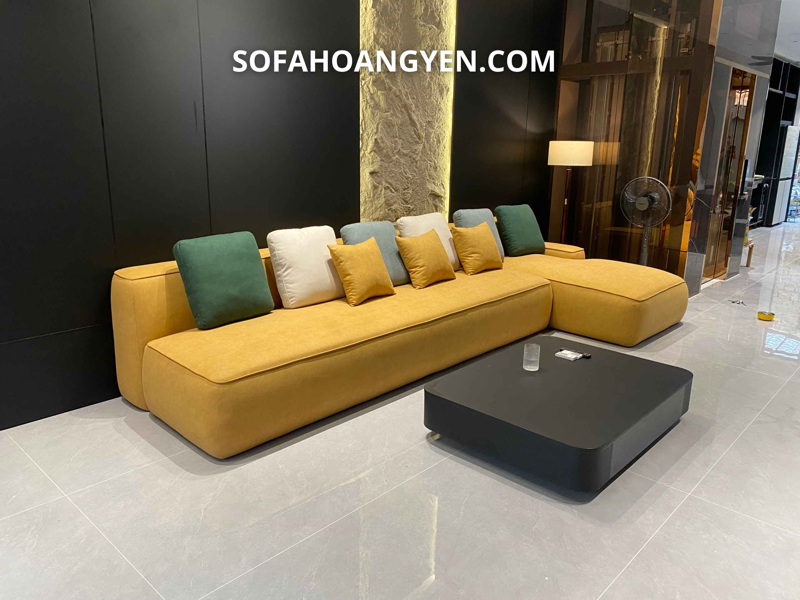 Sofa nỉ ấm áp và tươi mới