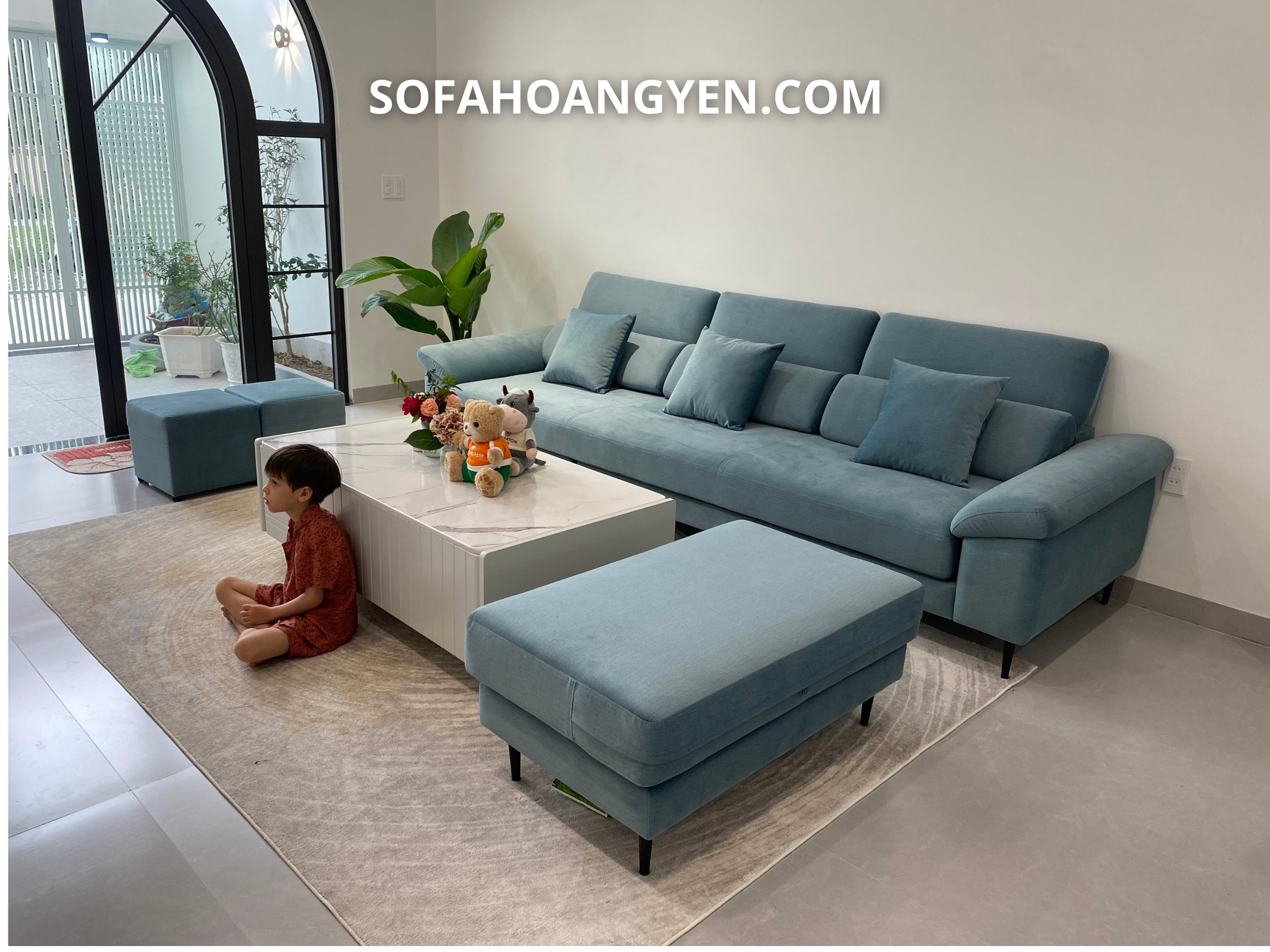 sofa văng nỉ SHY463