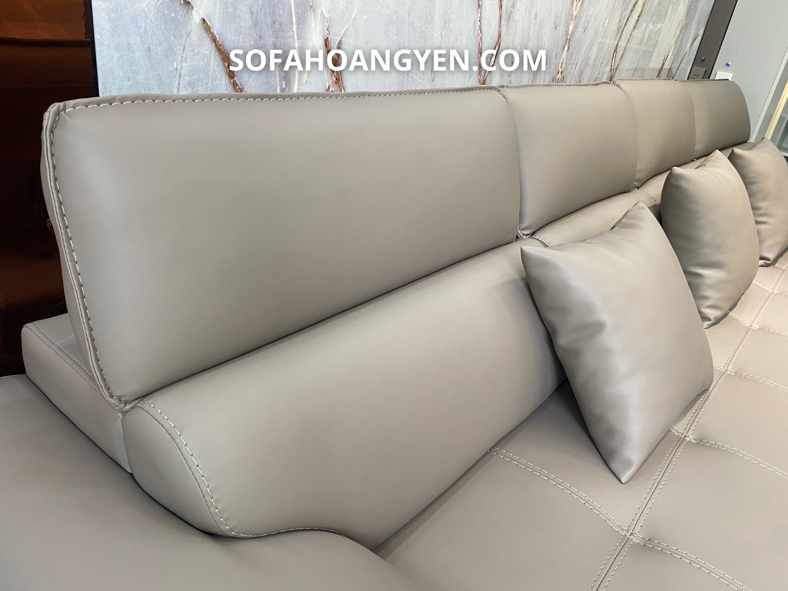Bàn giao sofa da góc L SHY461