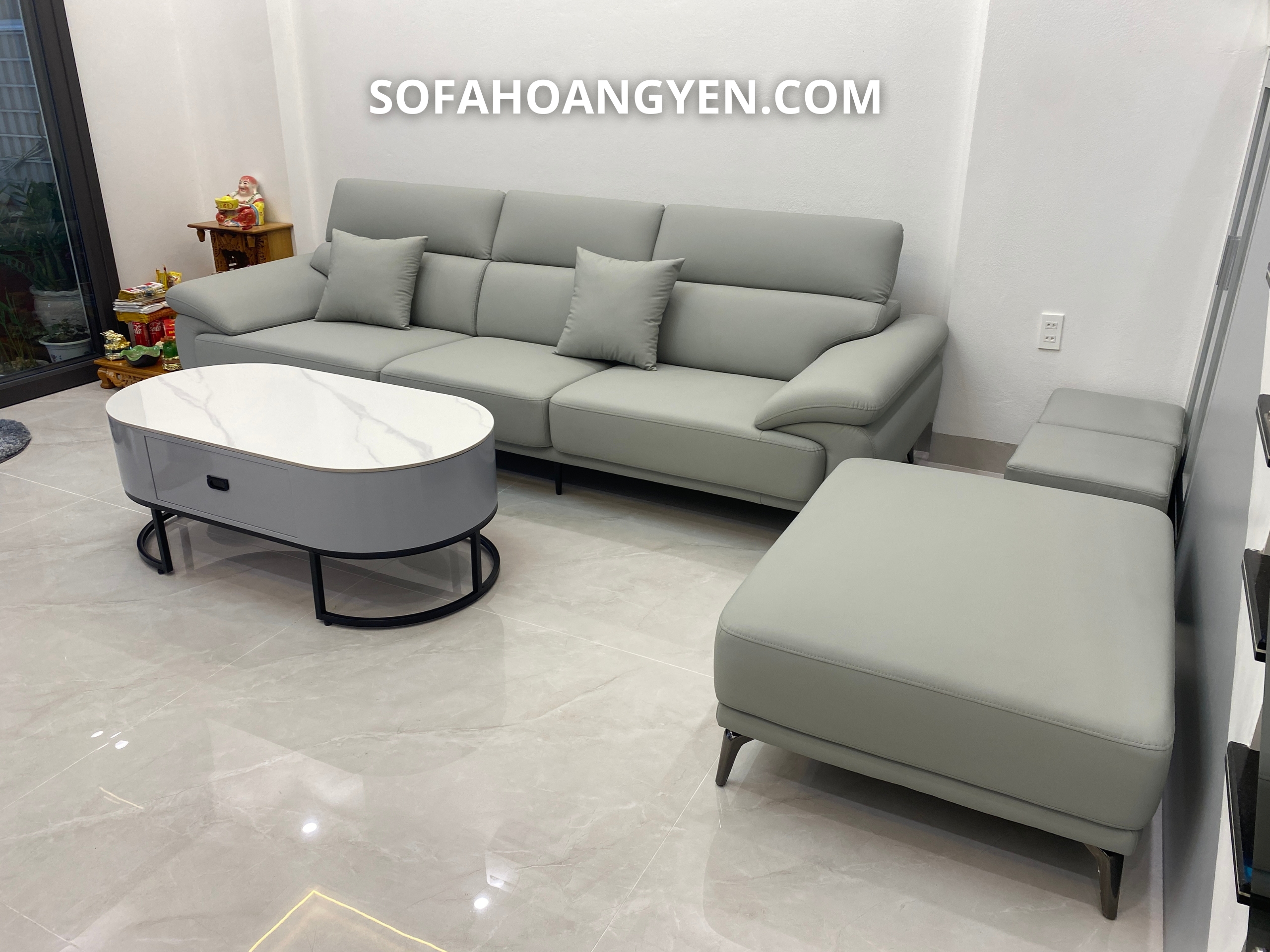 Bộ sofa văng da ưu tiên trải nghiệm thư giãn