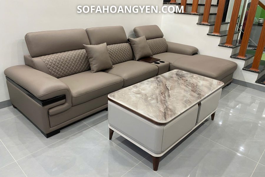 sofa da góc L SHY354