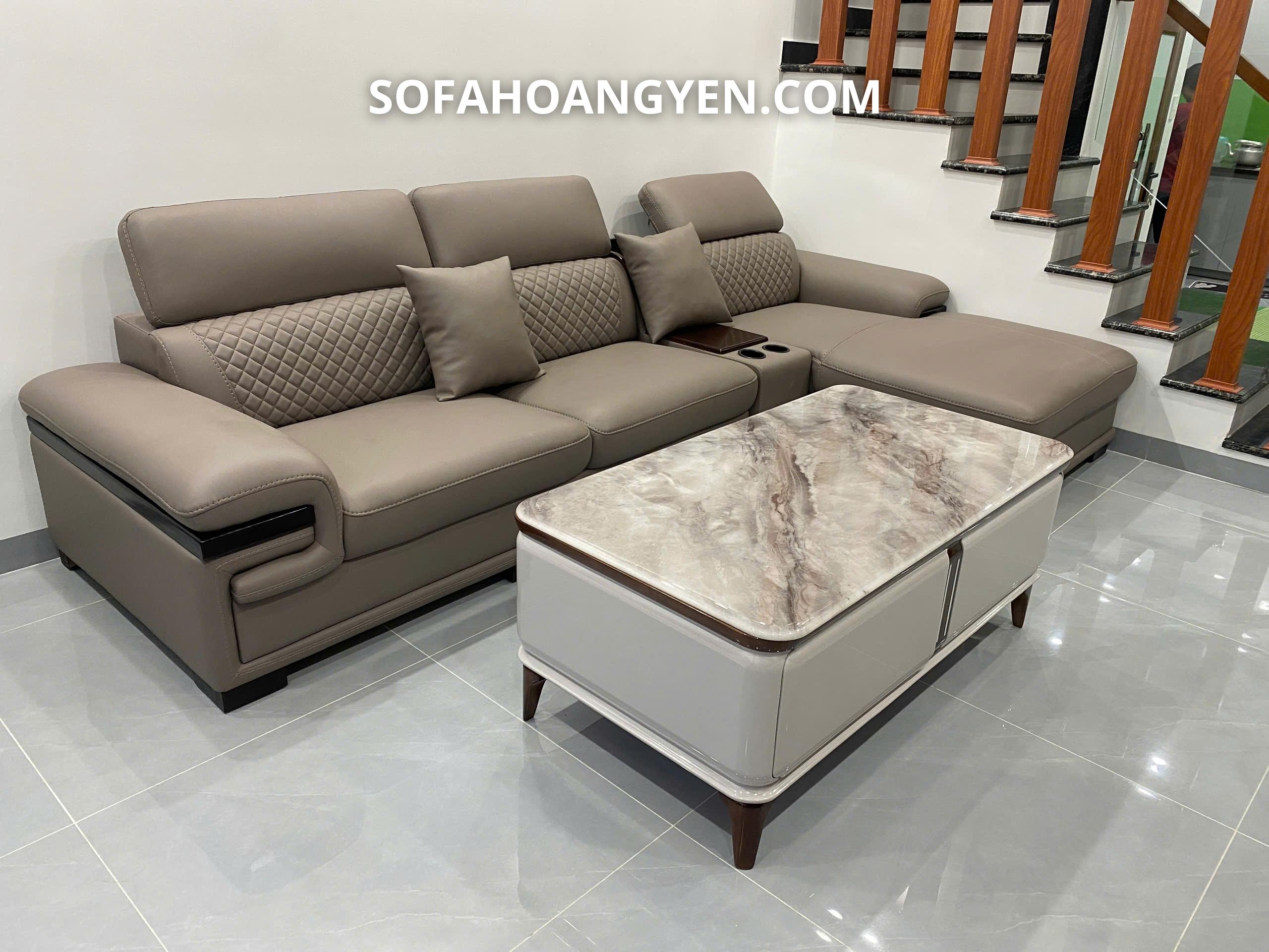 sofa da góc L SHY354
