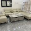 sofa da góc L phòng khách SHY460