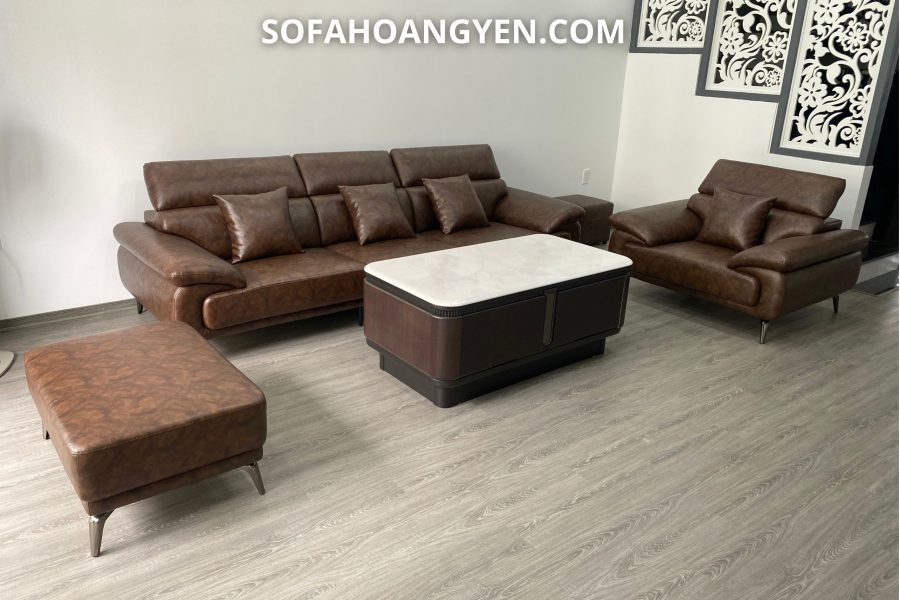 sofa da phòng khách SHY434