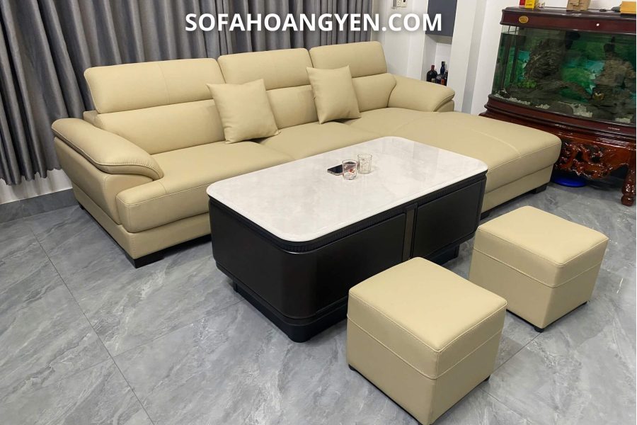 sofa da góc L SHY473