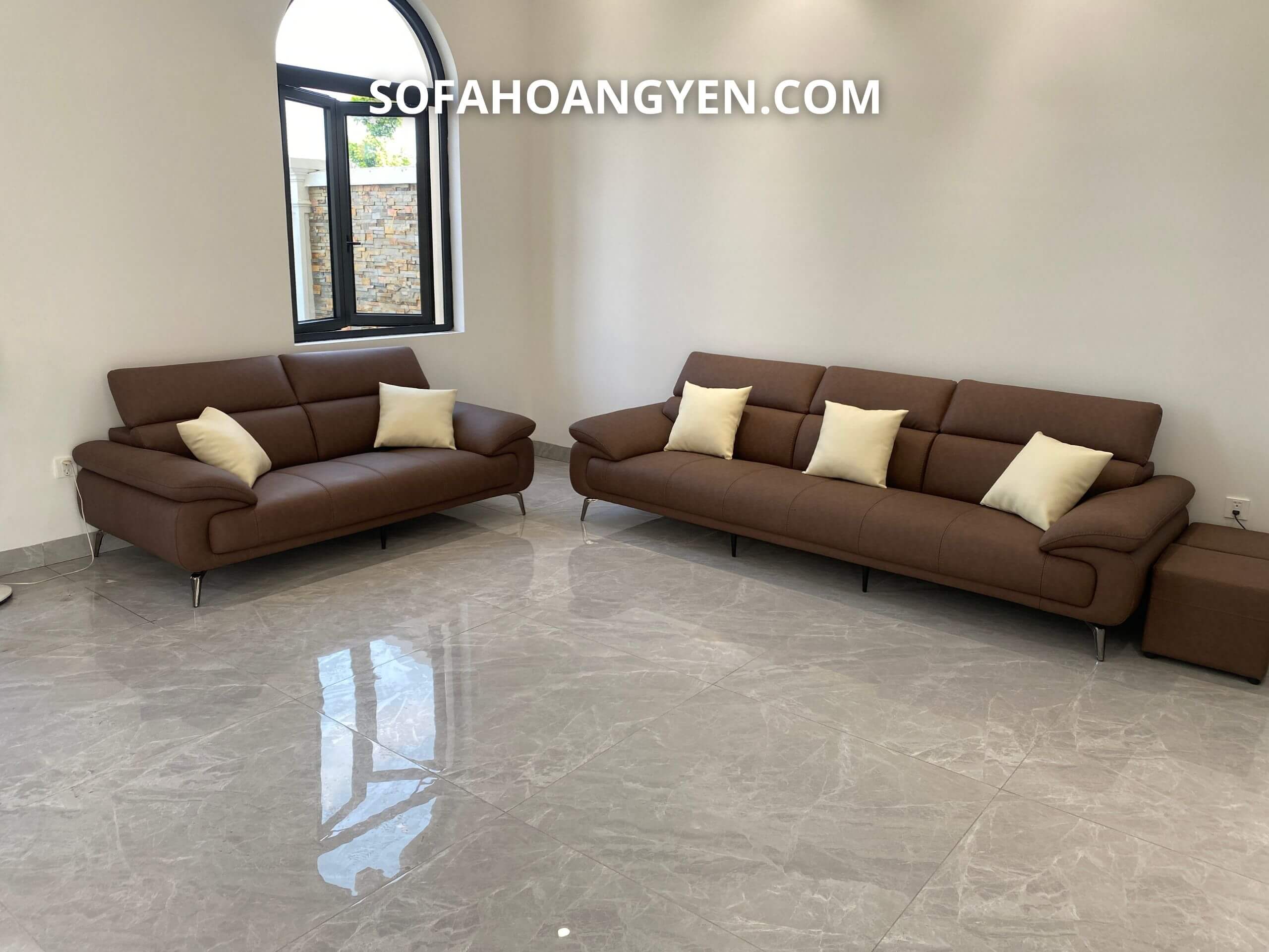 sofa da phòng khách SHY434